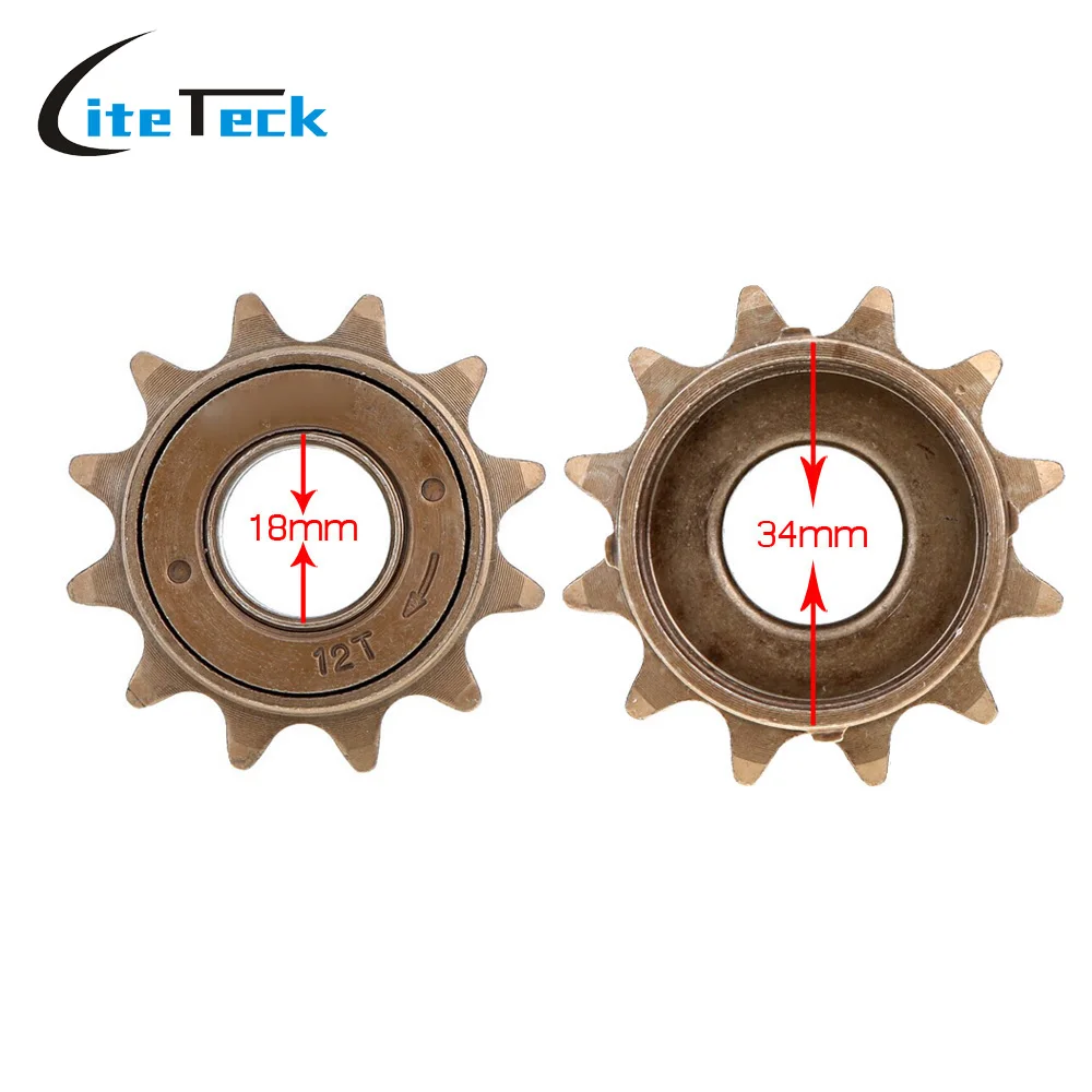 

Bicycle Freewheel 12T Teeth 18MM 34MM Single Speed Freewheel Flywheel Sprocket Gear Bicycle Accessories