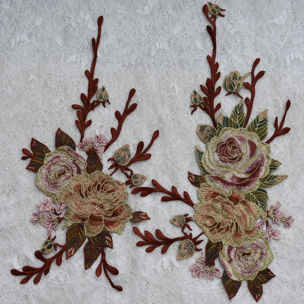 Embroidery Flowers Patches Embroidery Flowers Patches
