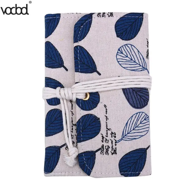 

Cute Leaf Linen Cover Notebook Schedule Agenda Planner Pocketbook Journal Diary Sketchbook Office Organizer Caderno Papelaria