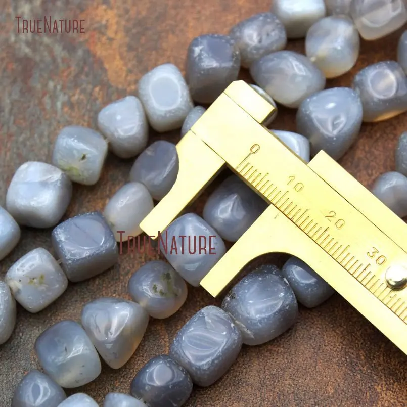 20180126-BE10304- Nugget Loose Beads Gray Agate Loose Beads_3