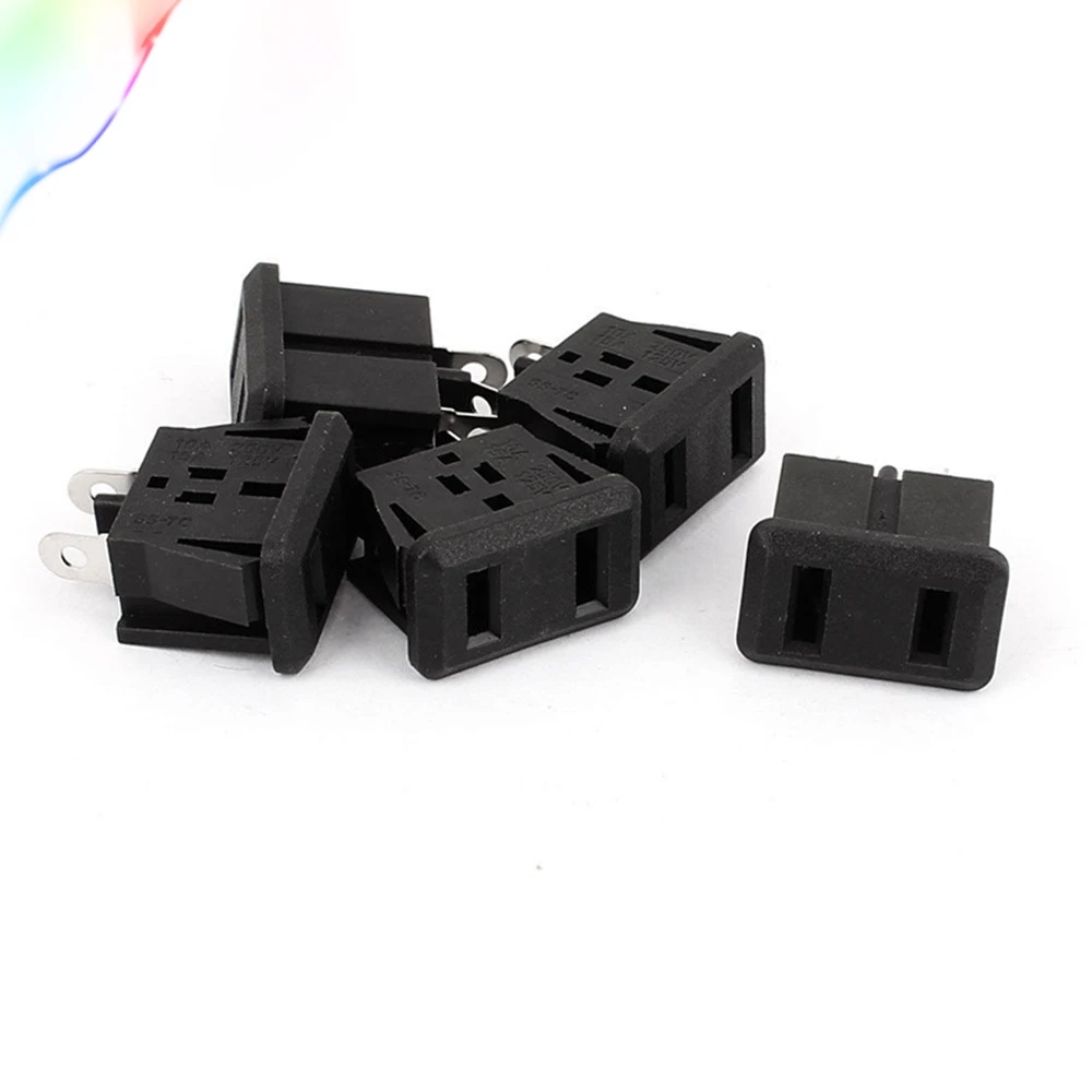 1 шт. AC 10A/250V 15A/125V US розетка с панельным креплением питания черный|Электрические