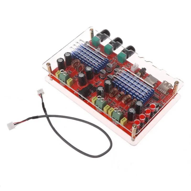 2x60 Вт + 100 TDA3116 Bluetooth 2 1 канал цифровой аудио усилитель плата для U диск TF карты