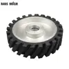 200*50mm Serrated Rubber Contact Wheel Belt Sander Polishing Wheel Abrasive Belts Set ► Photo 1/5
