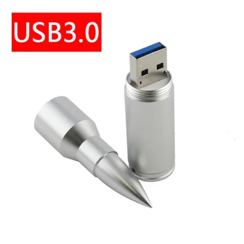 

HOT Bullet Silver USB Flash Drive 3.0 Pendrive 64GB 8GB 16GB USB 2TB 128GB Memory Stick Pen Drive 1TB Gift Disk On Key 32GB