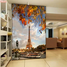 Городское здание 3d фото обои для стен Гостиная Home Decor достопримечательности Франции Эйфелева башня Спальня Фреска для коридора в рулонах