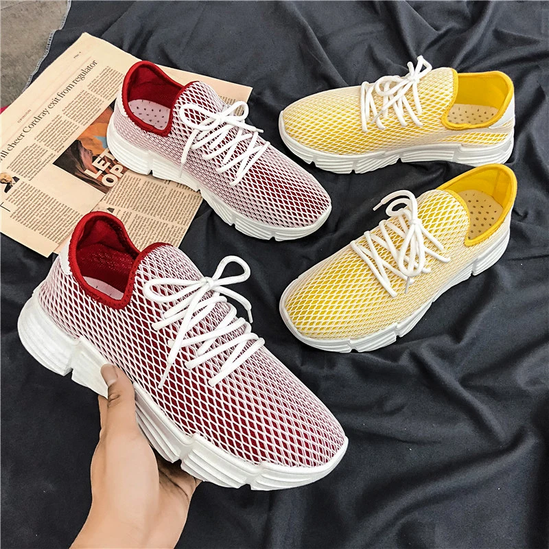 Hot Sale Men's Shoes Casual Shoes Fashion Red White Lightweight Mens Sneakers Breathable Comfortable 2019 New Summer Shoes Men Hot Sale Men's Shoes Casual Shoes Fashion Red White Lightweight Mens Sneakers Breathable Comfortable 2019 New Summer Shoes Men