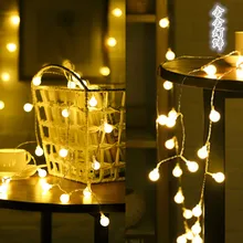 Светодиодный шар гирлянда из лампочек мигающие лампочки по всему небом звезды Свадебные люстры спальни неоновые огни Маленькая комната