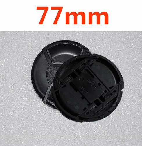 

30pcs/lot 77mm center pinch Snap-on cap cover LOGO for nikon 77mm Lens