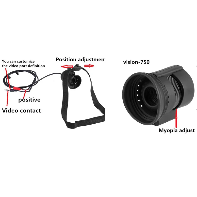 DIY 80 Inch 854x480 Monocular Micro LCD Displayer Headset Monitor Support AV Input FPV Goggles for RC Racing Drone Quadcopter (18)