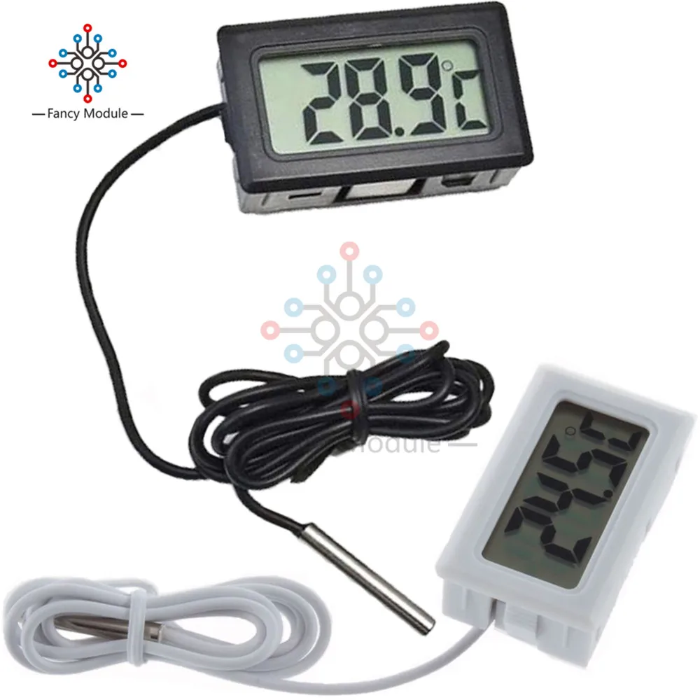 UK Kitchen Mini LCD Digital Fridge Freezer Thermometer Temperature Refrigerator 