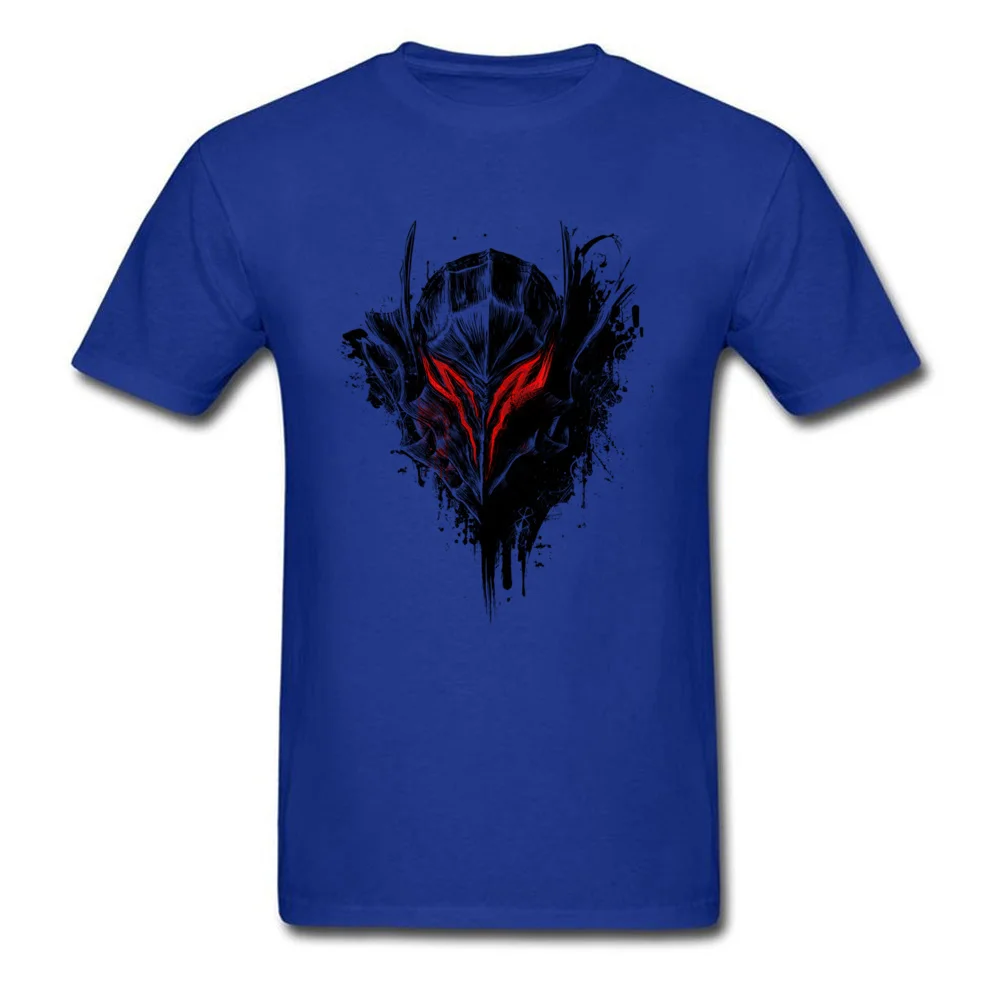 Classic black warrior 5376 Group T Shirts Round Neck All Cotton Men's Tees Short Sleeve Summer Group Tee-Shirt black warrior 5376 blue