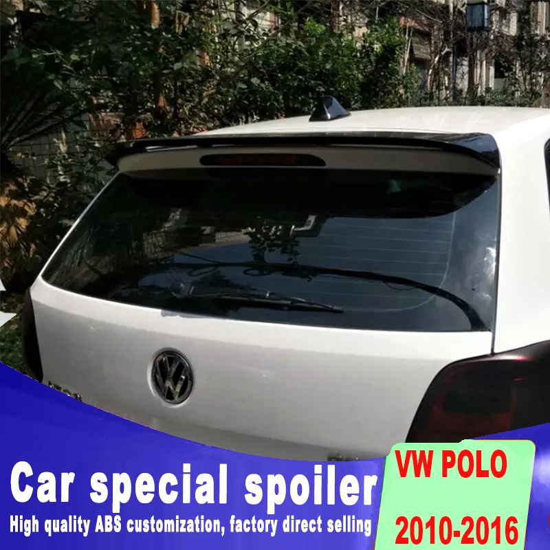 Дизайн лопасть для летательного аппарата спойлер 2010 до года для Volkswagen VW polo для двух папок дверные режимы аксессуар для багажника крылья спойлер