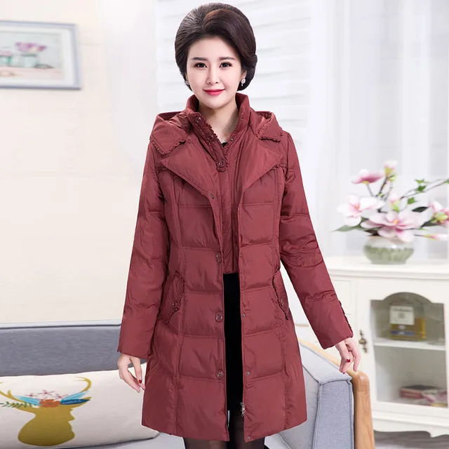2017 Plus size Winter Jacket Women Winter Coat Women Elderly Long