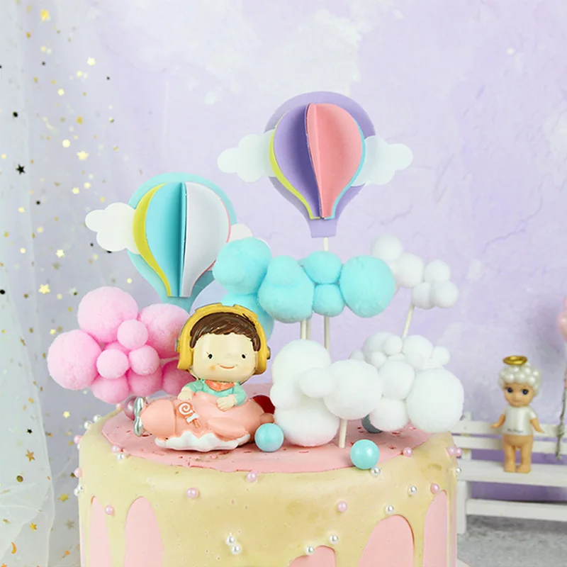 

MEIDDING 1 Pcs Cake Topper Paper Birthday Party Color Happy Wedding Cake Decoration For Baby Birthday Party Supplies