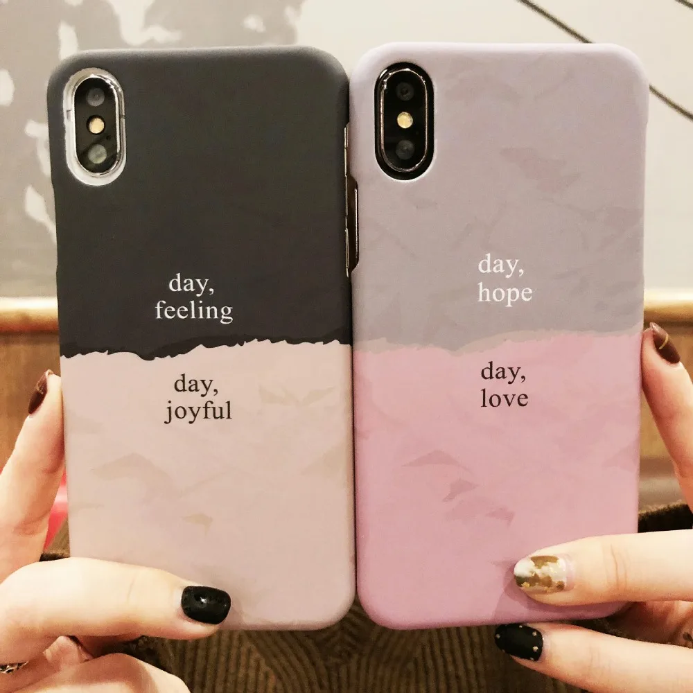 Couple Lovers Phone Case Little Warm For iPhone 7 Hard PC Cover 8 Plus 6 6s Shockroof Flip |