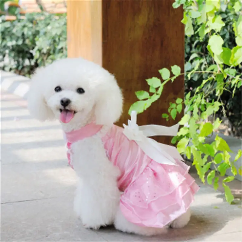 

Dog Dress Wedding Dog Clothes for Small Dogs Pet Clothing Puppy Skirts Tulle Cat Dresses Yorkies Chihuahua Clothes