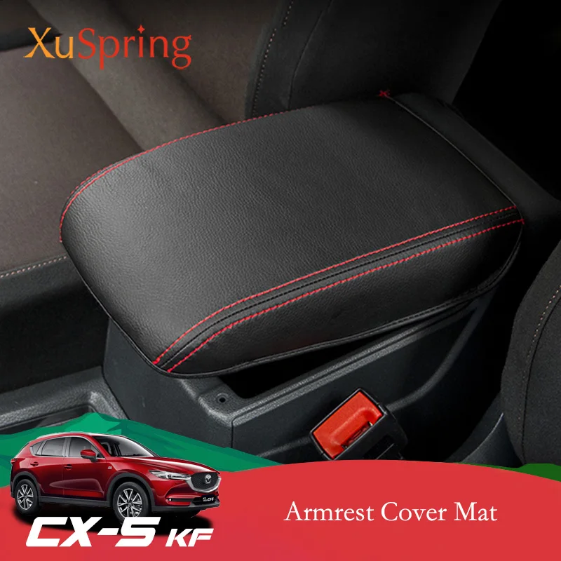 

Car Armrest Console Mat Cover Cushion Support Box Armrest Top Pad Liner Car Styling For Mazda CX-5 CX5 2017 2018 2019 KF