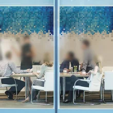 Многоцветная мозаика Стекло Стикеры с пластик матовый Стекло фильм раздвижные двери окна Стикеры S для ванной Стекло Стикеры балкон