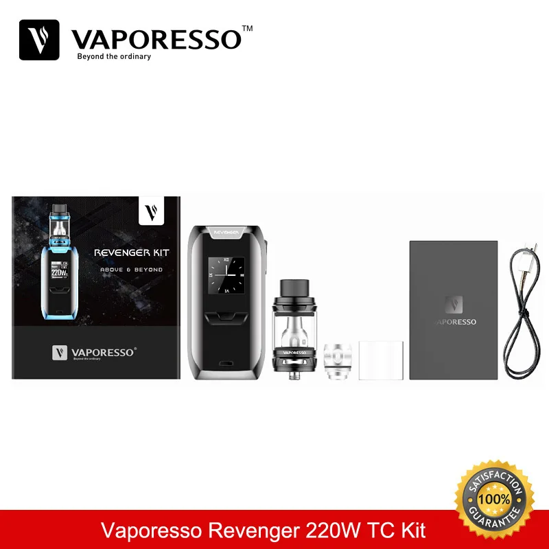 Vaporesso Revenger 220 Вт комплект TC коробка мод с NRG Sub Ом Vape бак 5 мл GT4 ядро испаритель