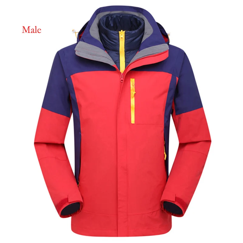 Походные куртки Be A Wolf, унисекс, софтшелл, пуховик, для кемпинга, походов, ветровка, водонепроницаемая, зимняя куртка, пальто, 1607 - Цвет: Red-Male