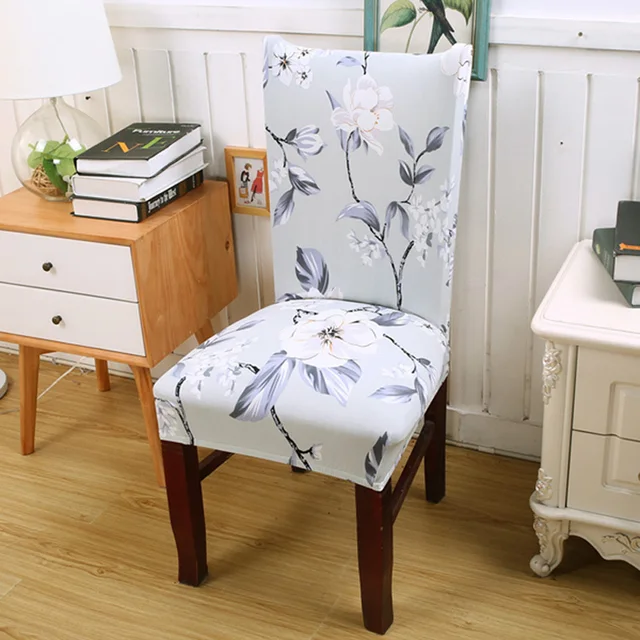 Home Kitchen Dining Elastic Chair Cover Fashion Flowers Printing Removable Spandex Slipcover Seat Protector Stretch Chair  640x640 