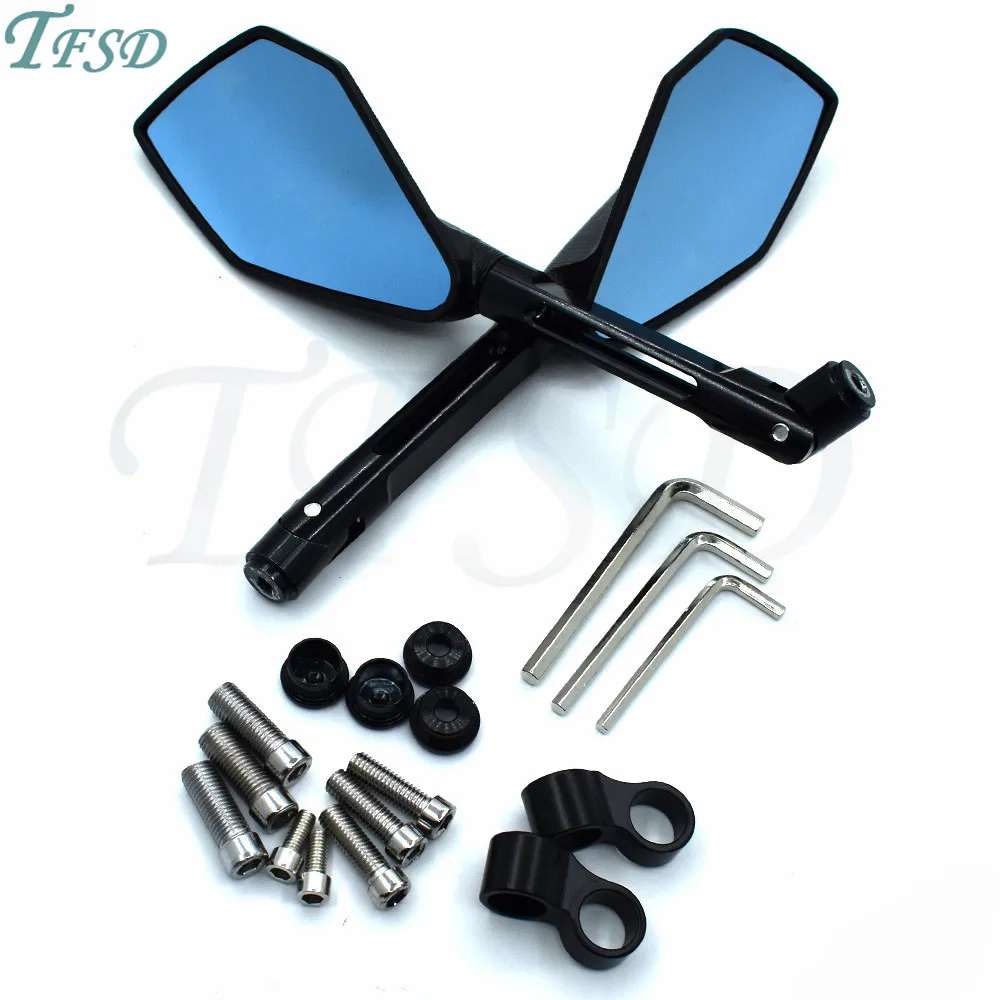 

Universal 8mm 10mm Aluminum CNC Motorcycle Rearview Mirror motorbike rear-vision motor bicycle mirror For Kawasaki ER-6N/F