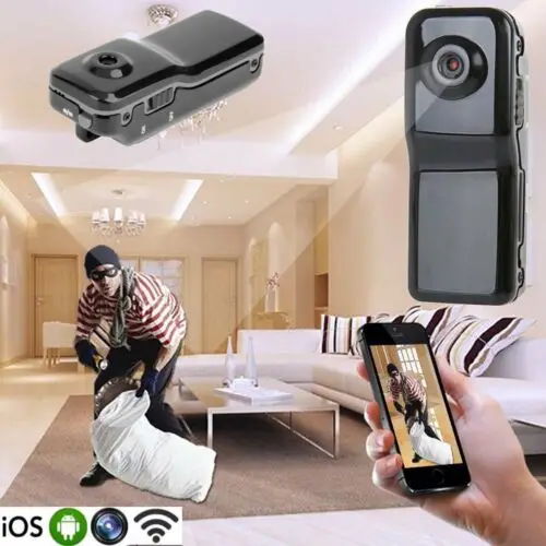 

8G Card+MD81 Mini WIFI/IP Wireless Remotes Surveillances DV Security Micro Camera