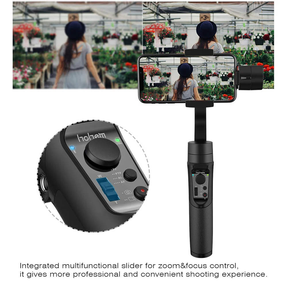  Hohem iSteady Mobile 3-Axis Handheld Gimbal Stabilizer for Gopro sjcam action camera iPhone Samsung