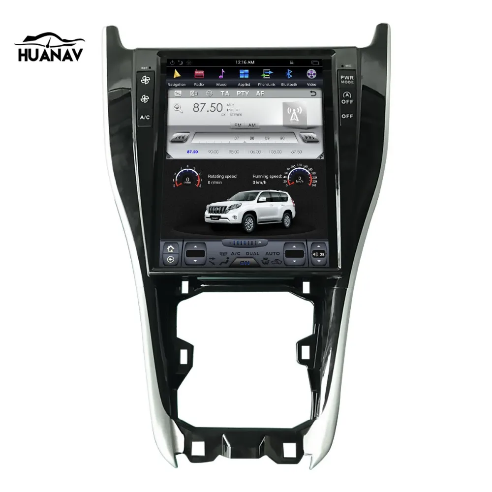 Автомобильный GPS навигатор 12 1 дюйма в стиле Tesla на Android для Toyota Harrier 2013 2018