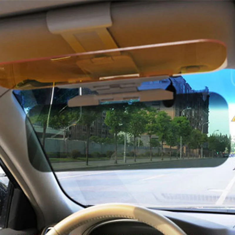 

Car Sun Visors Anti-Glare Blocker UV Fold Flip Down HD Clear View Visor high strength durable sun visor organizer For mazda Kia