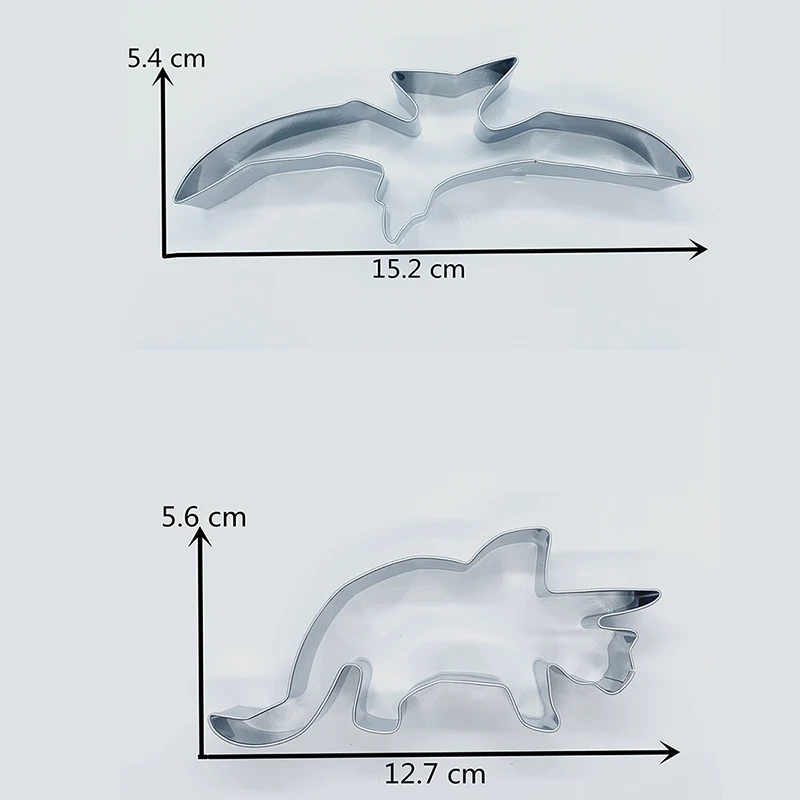 KENIAO динозавр формочки для печенья- 6 предметов Печенье / Помадка / Кондитерские изделия / Хлеборезки- Нержавеющая сталь