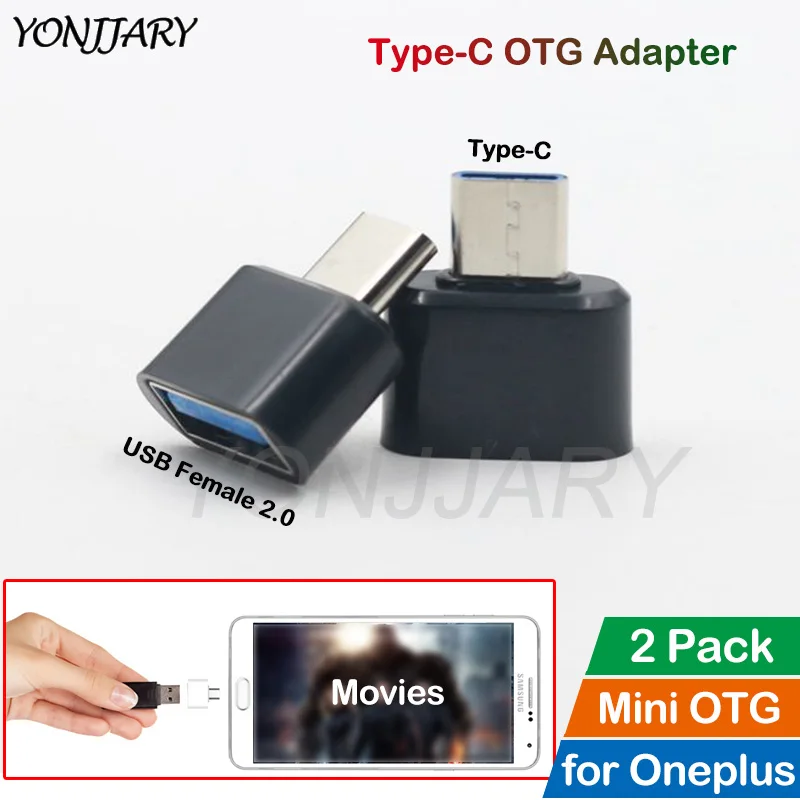 

2Pcs Type-C OTG Adapter for OnePlus 5 5T 6 6T 7 Pro USB-C OTG Data Converter for Google Pixel 2 2XL 3 3 XL USBC Connector