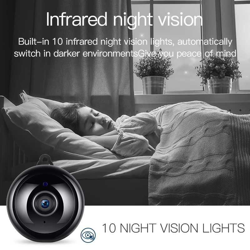  FREDI Home Security MINI WIFI 1080P IP Camera Wireless Small CCTV Surveillance Camera IR Night Visi - 4.00002E+12