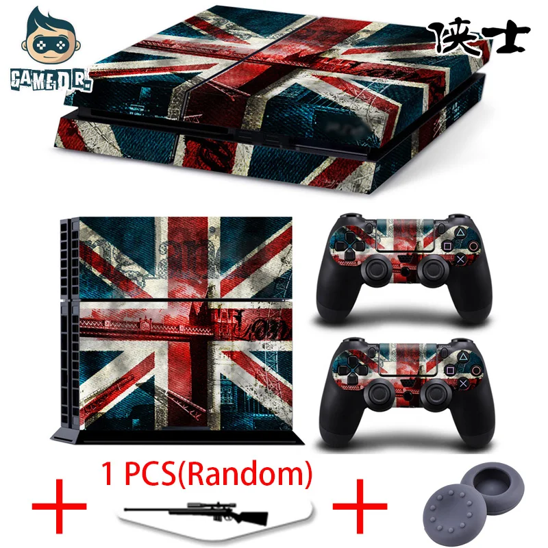 Юнион Джек Британский флаг виниловая наклейка кожи Стикеры для Play Station 4 PS4