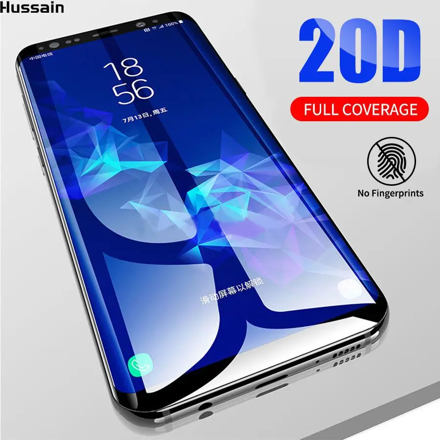 

Hussain 20D Full Curved Screen Protector For Samsung A70 A50 A40 A9 2019 Tempered Glass For Samsung J6 J4 Plus M30 M20 M10 Film