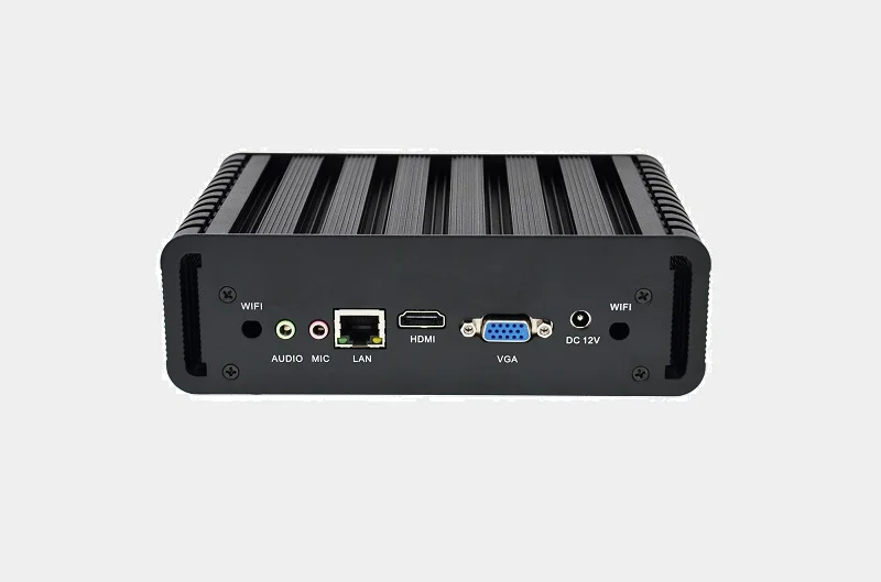 Qinlan безвентиляторный Мини-ПК, Intel Core i3 5010U, 1 * VGA, 1 * HDMI, Поддержка WI-FI безупречное качество безвентиляторный мини-компьютер неттоп настольных