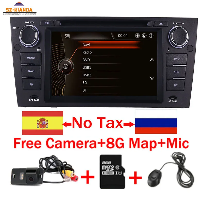 

Capacitive 7"Touch Screen car gps navigation for bmw e90 E91 E92 GPS 3G Bluetooth Radio USB SD Steering wheel Free Car camera