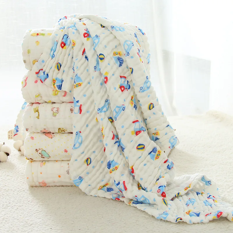 Муслиновая пеленка для Одеяло s пеленание хлопок Пеленальное Одеяло Обёрточная бумага для новорожденных 6 Слои Ванна Полотенца Одеяло детское постельное белье