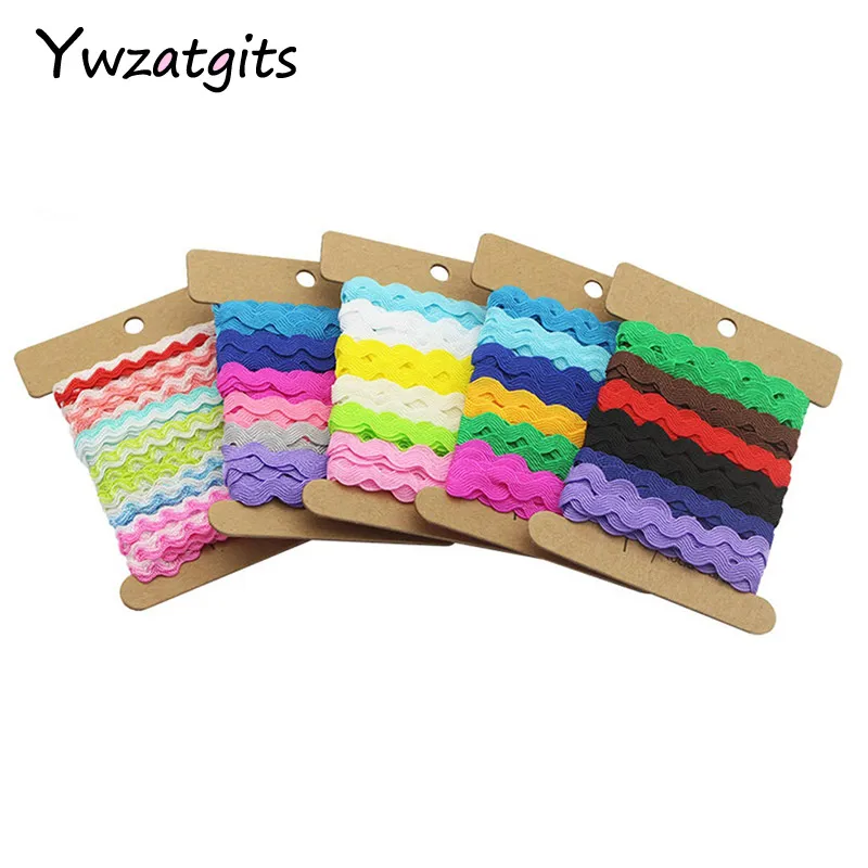 

8mm Grosgrain ribbon for hair bow Wedding Party Decor Craft (with card) Packaging cardboard is random 6y/lot,1y/color 040048033