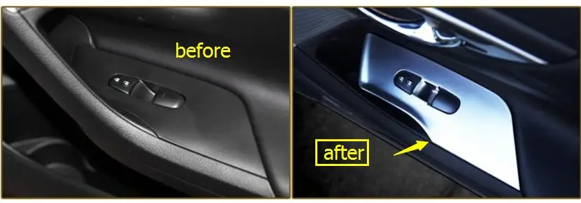 

Lapetus Fit For Nissan Teana / Altima 2011 - 2017 ABS Chrome Door Armrest Window Lift Switch Button + Handle Bowl Cover Kit Trim