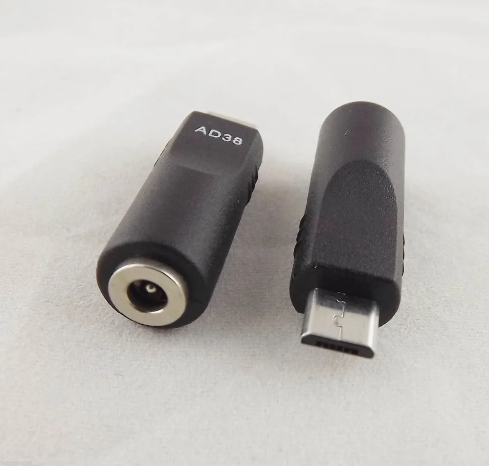 2 шт. 3 5 мм x 1 гнездо к Micro USB контактный штекер адаптер питания постоянного тока