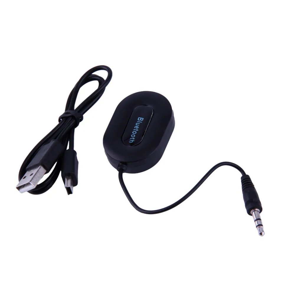New Wireless Bluetooth Car Kit Bluetooth 3.0 Music Receiver HSP/HFP/A2DP 3.5mm Bluetooth Adapter Hands Free Car AUX Speaker