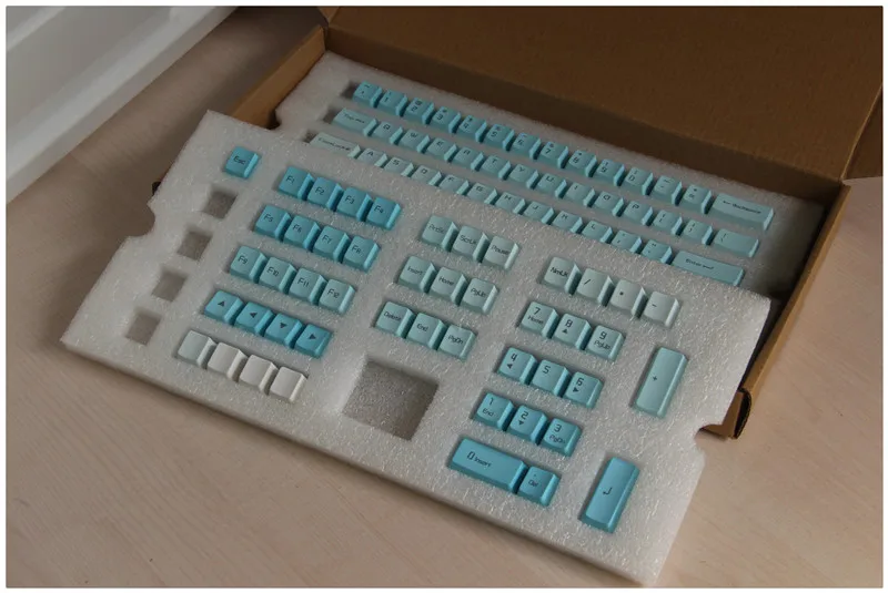 Колпачки для ключей Frost Blue PBT Top/Side/спереди принт вишни MX колпачки переключатели