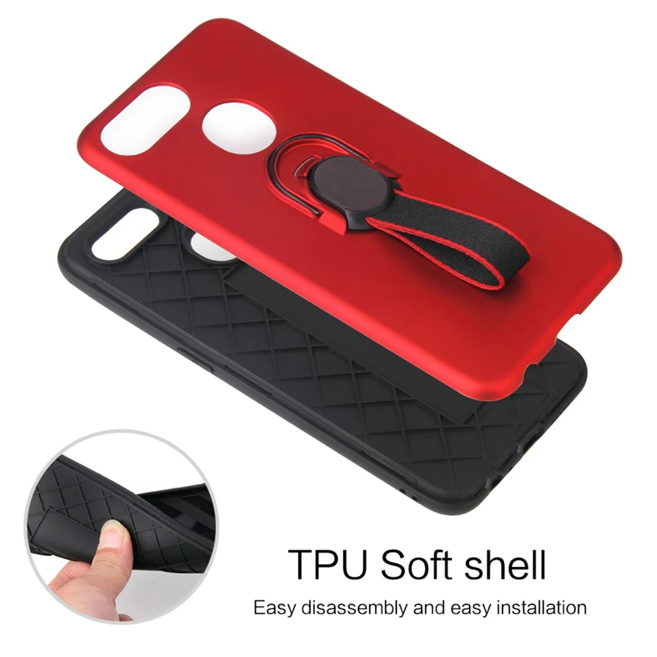 Ring Holder Case For OPPO F9 Pro F5 F7 Coque Silicone Magnetic Phone Back Case For OPPO R9S A73 A79 A3S R17 Realme 2 Pro Cover   (10)