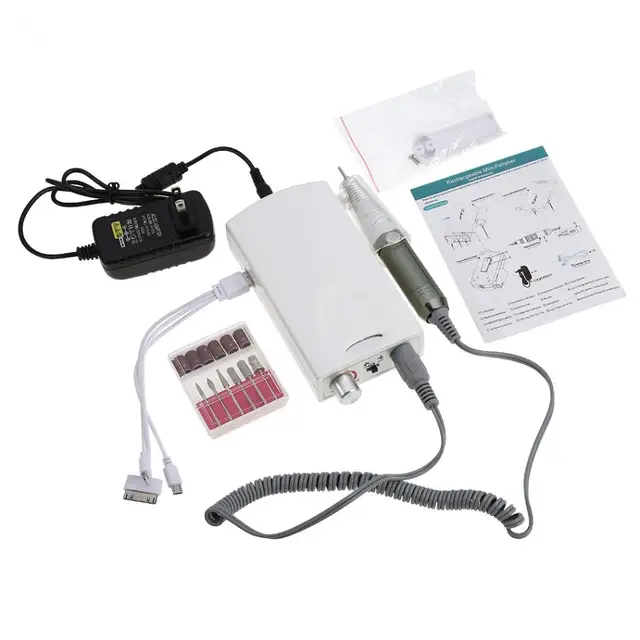 Mini Portable Electric Nail Art Drill Pedicure Set Drilling Mini Portable Electric Nail Art Drill Pedicure Set Drilling Machine Bits File Manicure