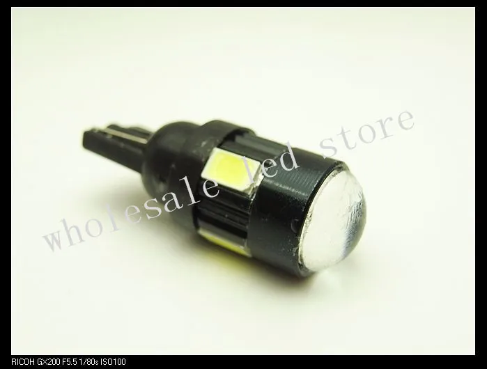10 шт. индикаторная лампа для прибора 194 W5W 6 SMD 5630 3W Супер яркая широкая T10