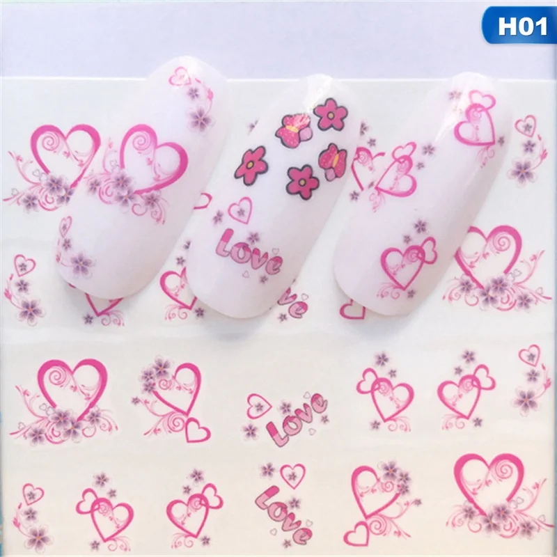 3 листа милые животные панда шаблон дизайн ногтей Водные Наклейки переводные наклейки для ногтей Diy