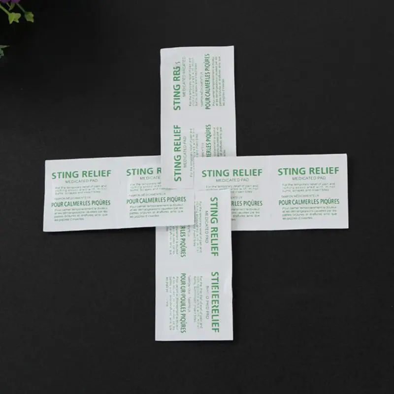 100 Pcs/Set Anti Mosquito Wipes Pad Wet Pest Control Sting Relief Itch Mosquitoes Repeller Child Nursing Relieve Pain Tissue#11
