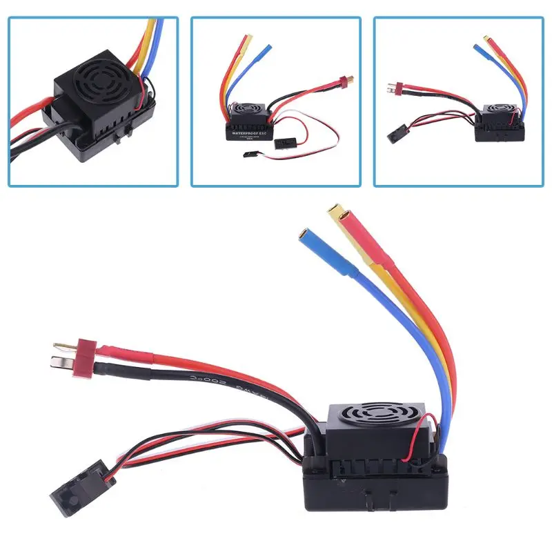 

Waterproof 60A Brushless ESC Electric Speed Controller builds in 5.8V / 3A BEC for RC Part Accessory