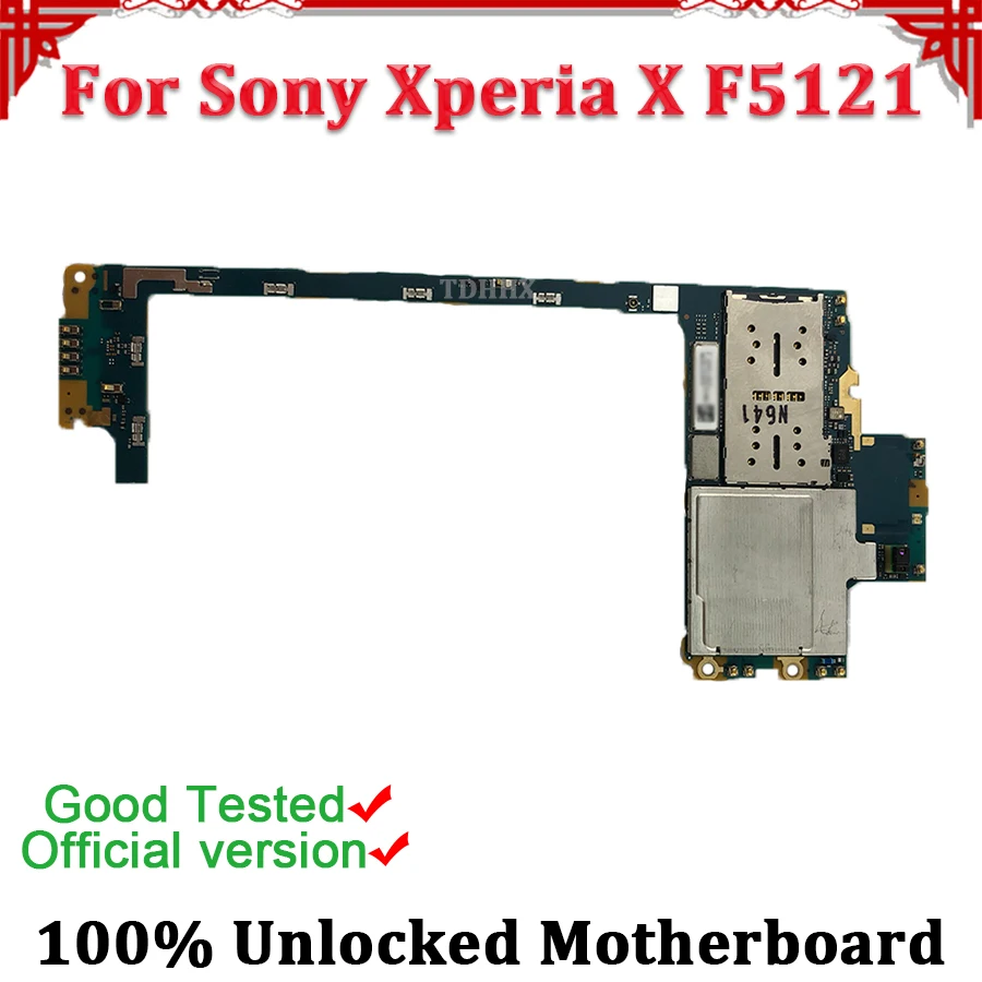 

TDHHX Unlocked Original Motherboard Mainboard Logic Board For Sony Xperia X F5121 Motherboard With Android System